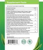 Supergreens Powder - Organic Wholefood & Prebiotic, Fiber & Adaptogen, Antioxidant, Metabolism & Cleanse, Immunity & Detox, Non-GMO, Vegetarian