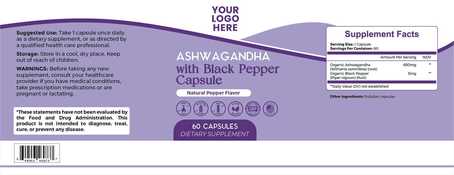 Ashwagandha with Black Pepper Capsule