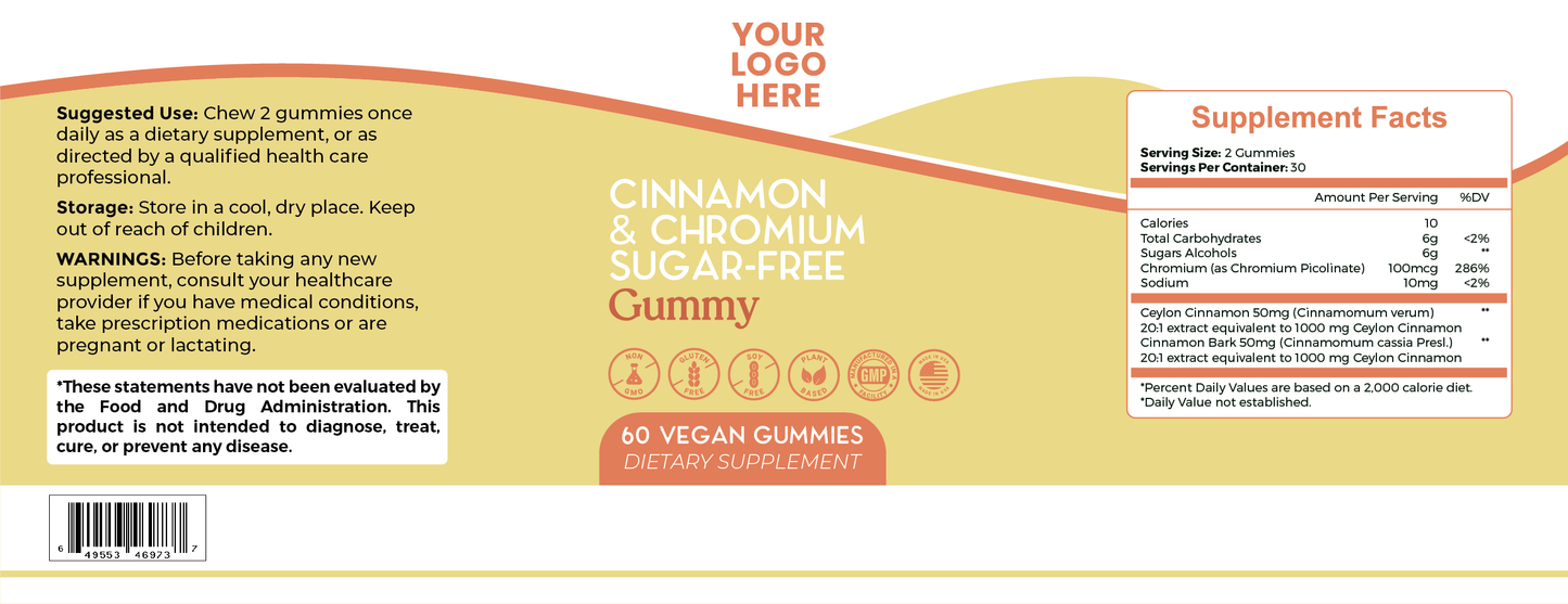 Cinnamon & Chromium Sugar-Free Gummy