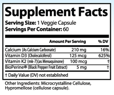 D3 K2 Vitamins Capsule