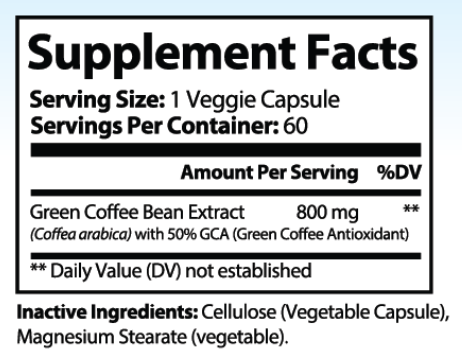 Green Coffee Bean Capsule