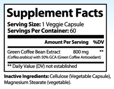 Green Coffee Bean Capsule