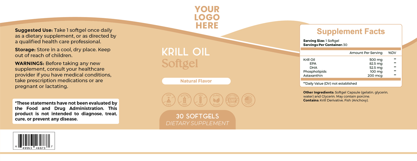 Krill Oil Softgel