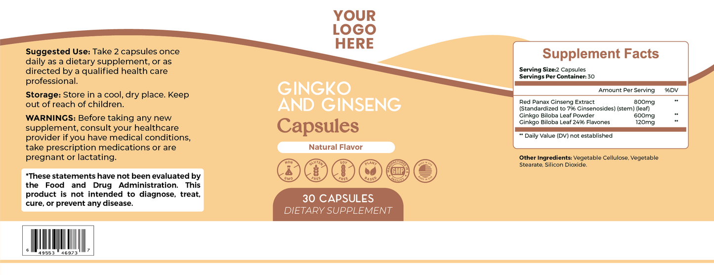 Gingko and Ginseng Capsules