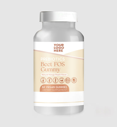 Beet FOS Prebiotic 3.5 g Gummy, Mango and Peach Flavor, Non-GMO, Vegetarian