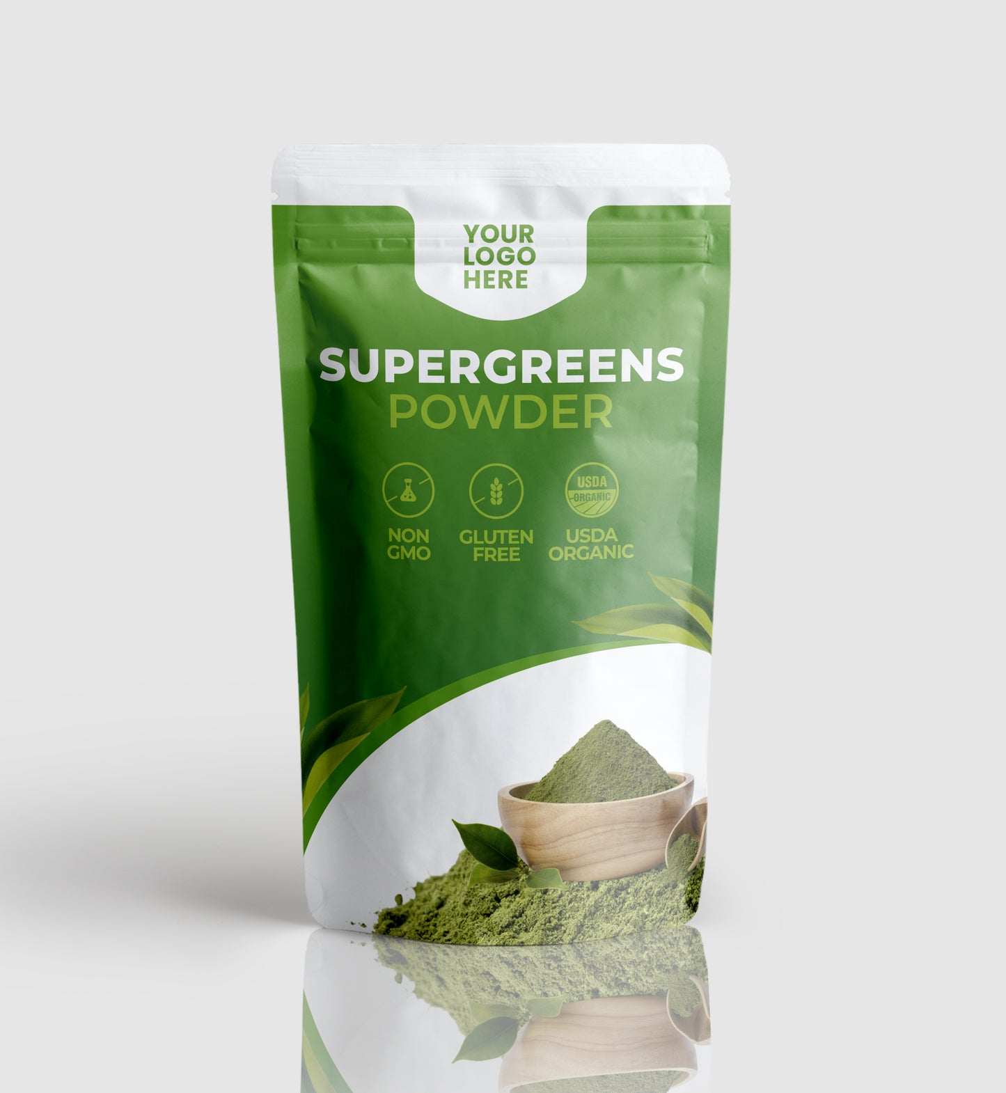 Supergreens Powder - Organic Wholefood & Prebiotic, Fiber & Adaptogen, Antioxidant, Metabolism & Cleanse, Immunity & Detox, Non-GMO, Vegetarian